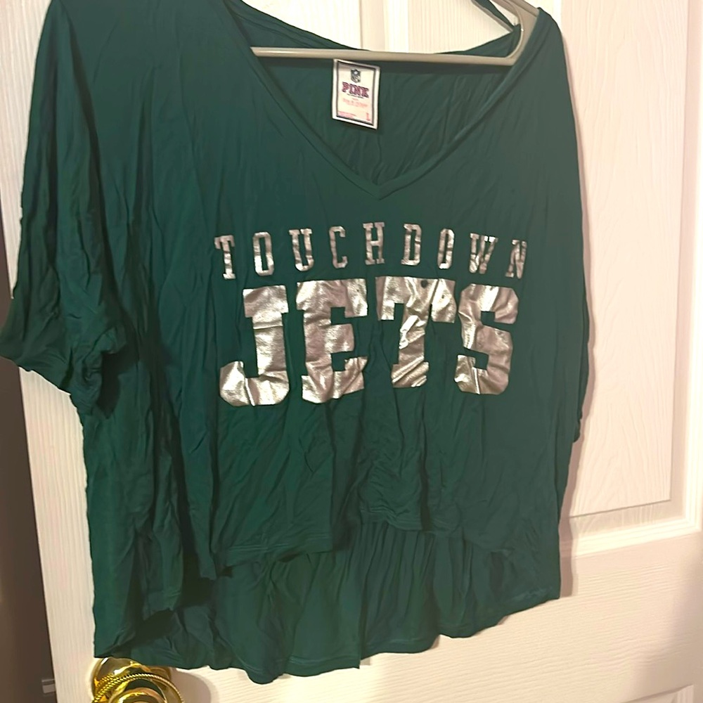 Ladies, short sleeve jets size large T-shirt from Victoria’s Secret
